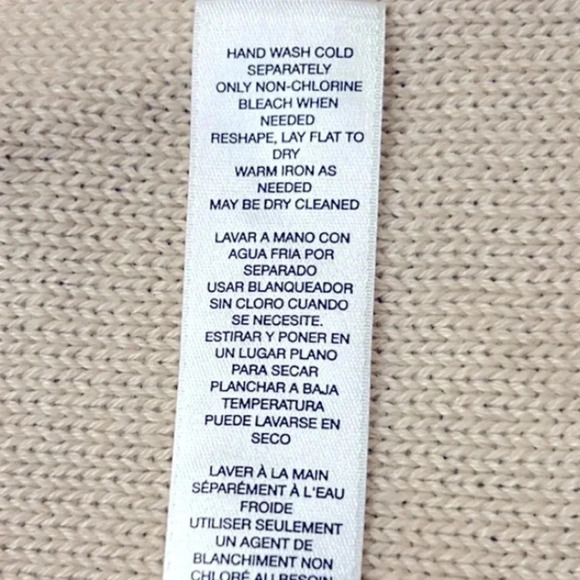 Chico’s Leslie Lace Long Line Knit Open Front Cardigan Cream Medium - Picture 11 of 11